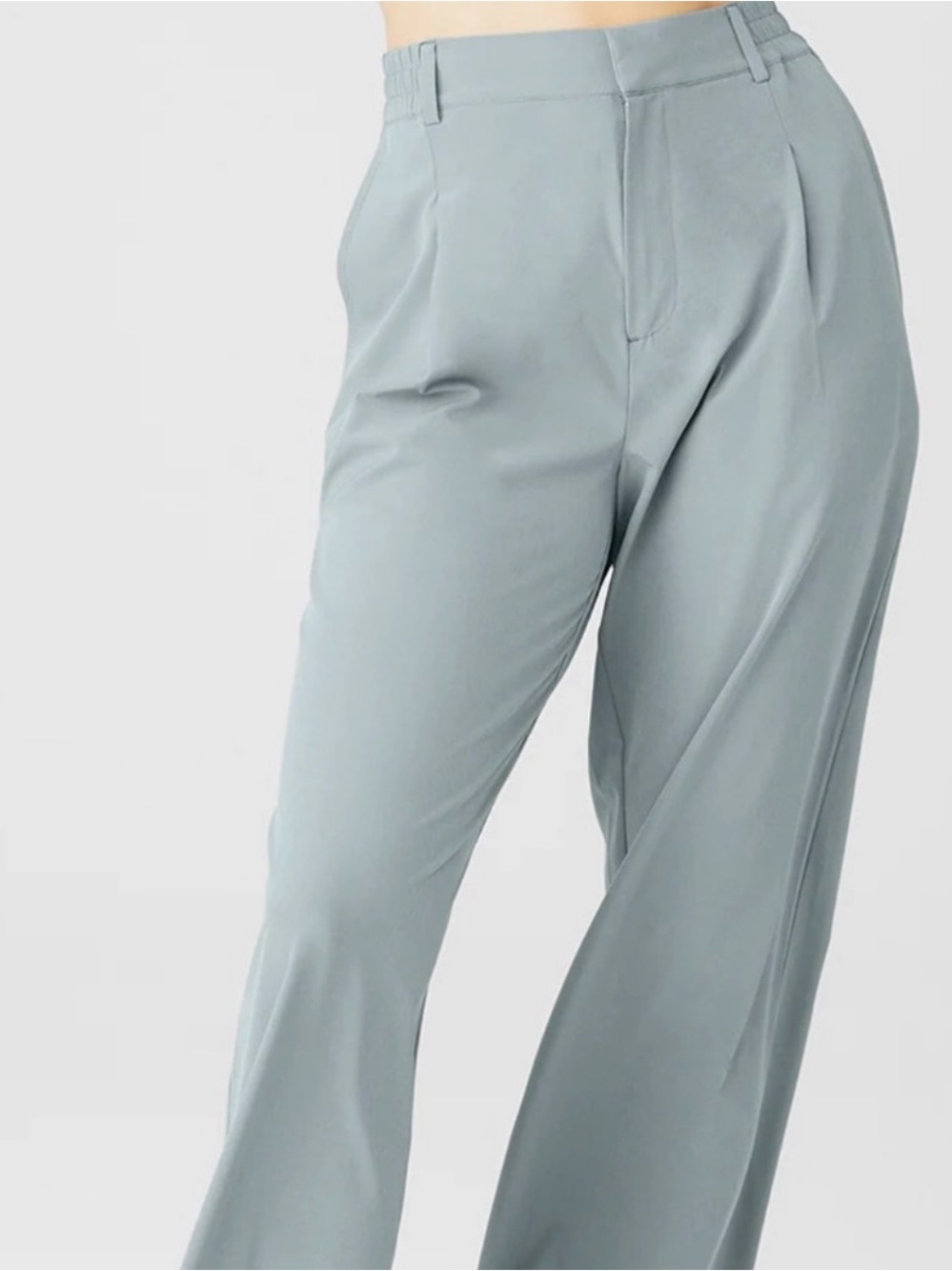 ALO Yoga Wide Leg Trousers in cosmic grey